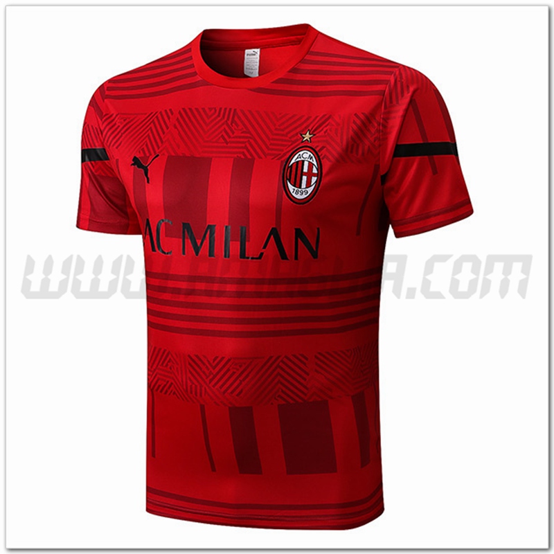 Maglia Allenamento AC Milan Rosso 2022 2023