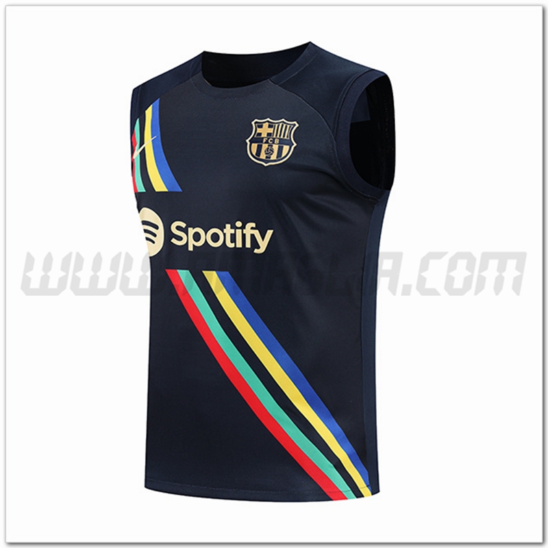 Canotta da Allenamento FC Barcellona Nero 2022 2023