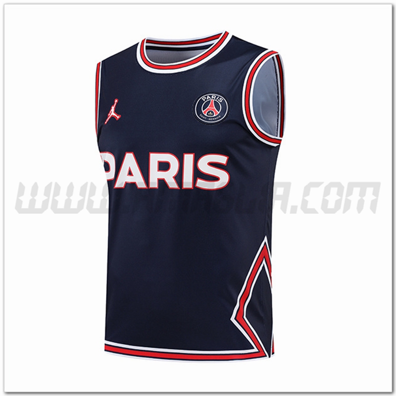 Canotta da Allenamento Jondan PSG Blu Marino 2022 2023