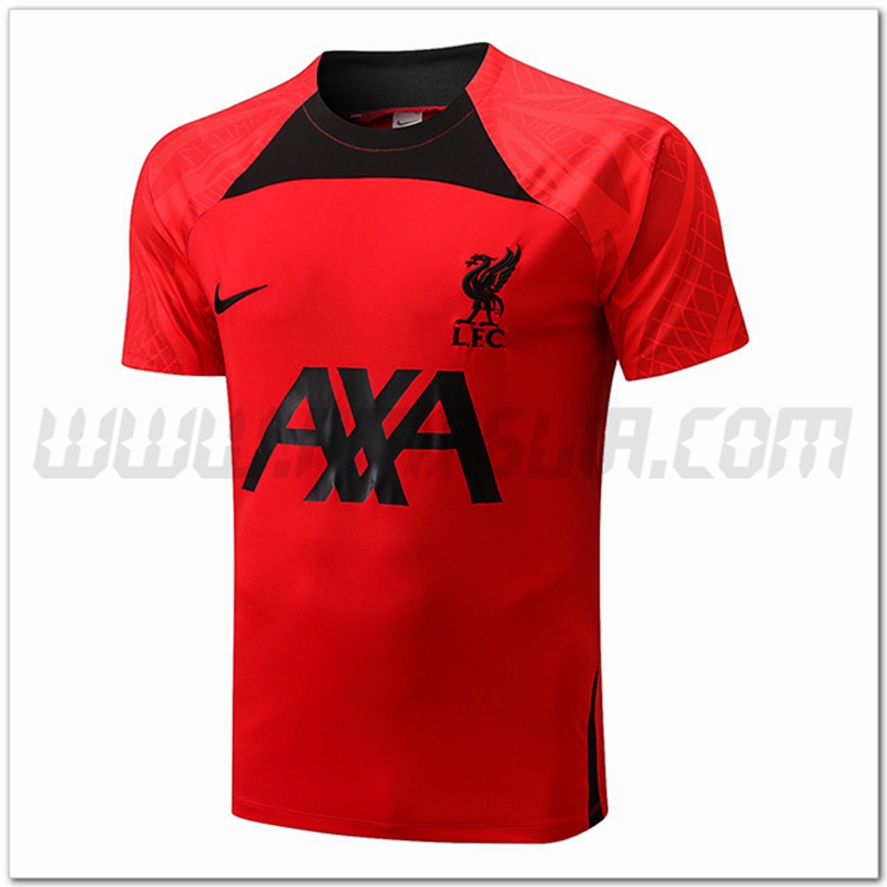 Maglia Allenamento FC Liverpool Rosso/Nero 2022 2023