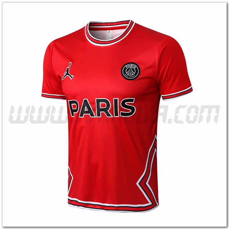 Maglia Allenamento Jordan PSG Rosso 2022 2023