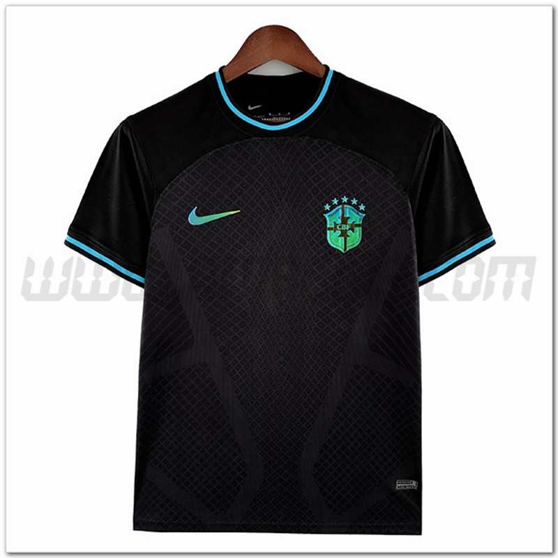 Maglia Allenamento Brasile Nero 2022 2023