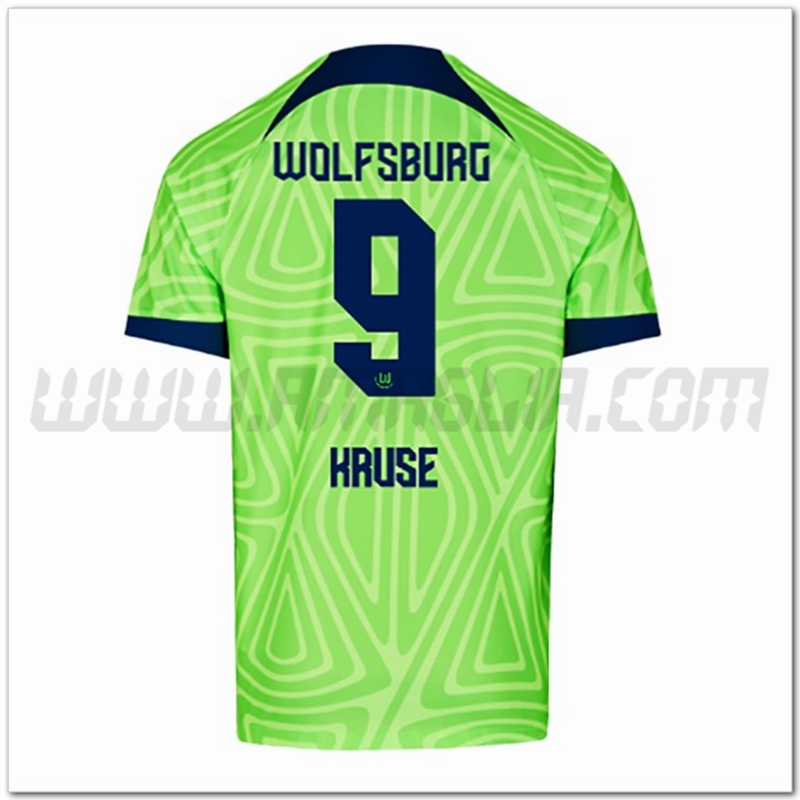 Prima Maglia KRUSE #9 Vfl Wolfsburg 2022 2023