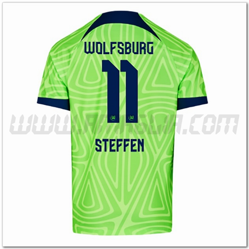 Prima Maglia STEFFEN #11 Vfl Wolfsburg 2022 2023