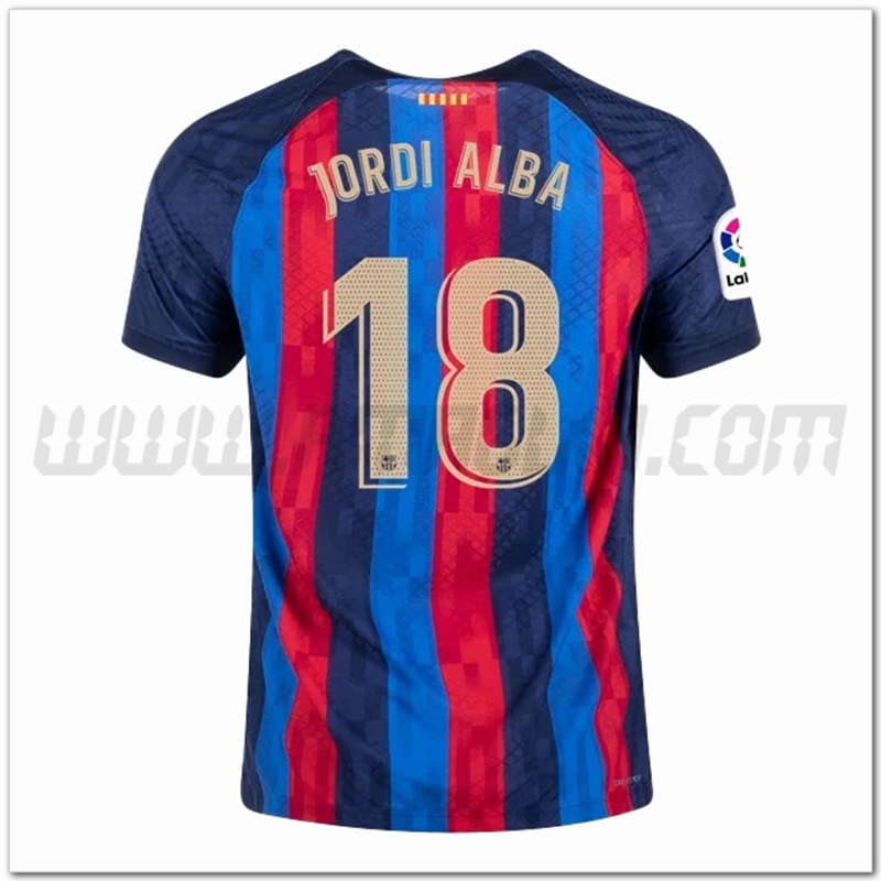 Prima Maglia JORDI ALBA #18 FC Barcellona 2022 2023