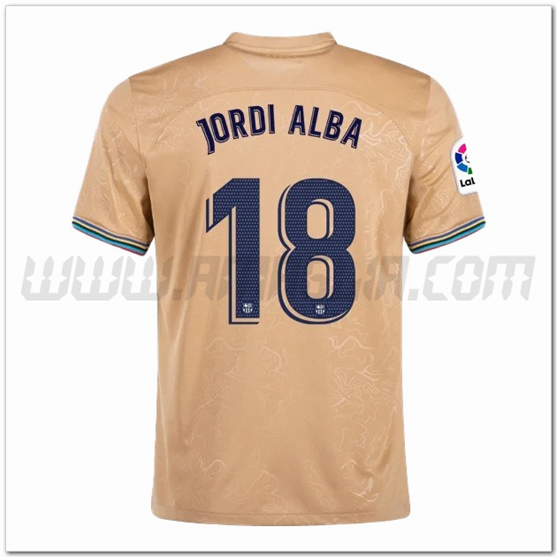 Seconda Maglia JORDI ALBA #18 FC Barcellona 2022 2023