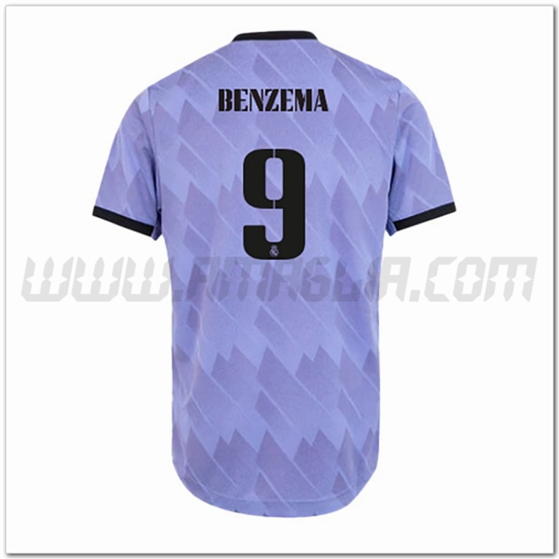 Seconda Maglia BENZEMA #9 Real Madrid 2022 2023