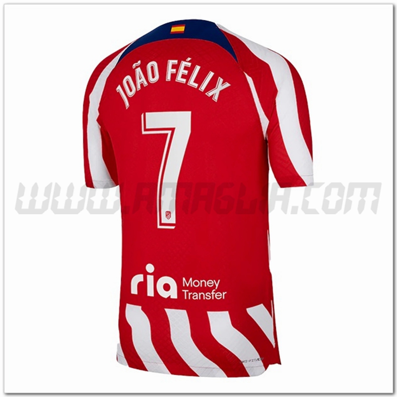Prima Maglia JO鑴橭 F鑴IX #7 Atletico Madrid 2022 2023