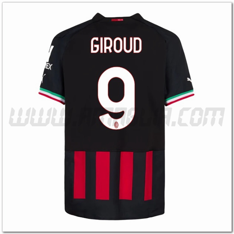 Prima Maglia GIROUD #9 AC Milan 2022 2023