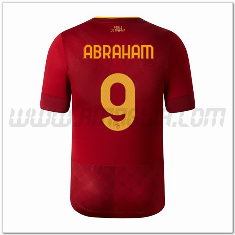 Prima Maglia ABRAHAM #9 AS Roma 2022 2023