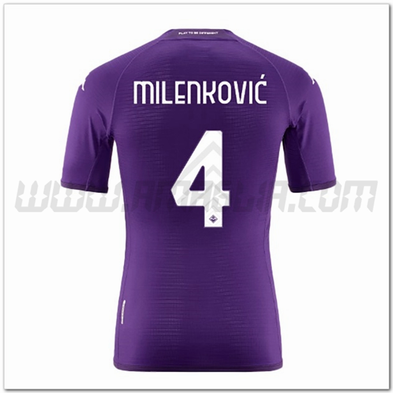 Prima Maglia MILENKOVI鑶?#4 ACF Fiorentina 2022 2023