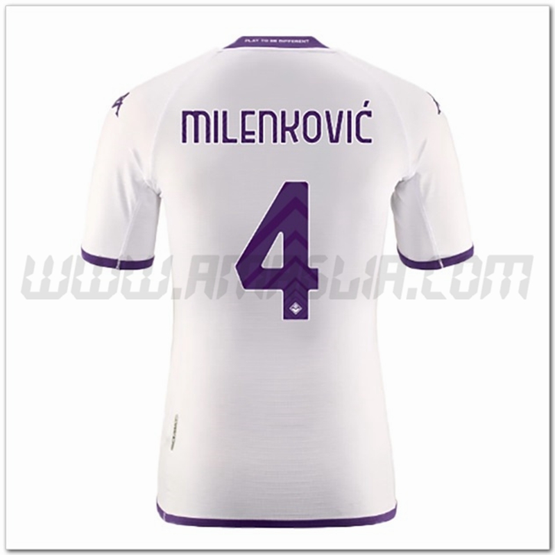 Seconda Maglia MILENKOVI鑶?#4 ACF Fiorentina 2022 2023