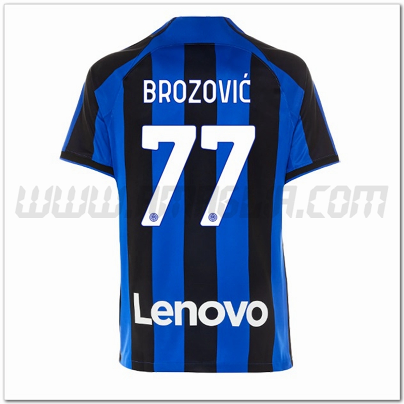 Prima Maglia BROZOVI鑶?#77 Inter Milan 2022 2023