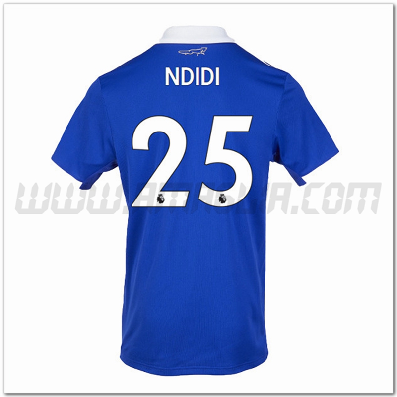 Prima Maglia NDIDI #25 Leicester City 2022 2023