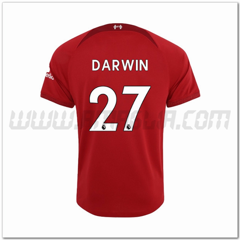 Prima Maglia DARWIN #27 FC Liverpool 2022 2023