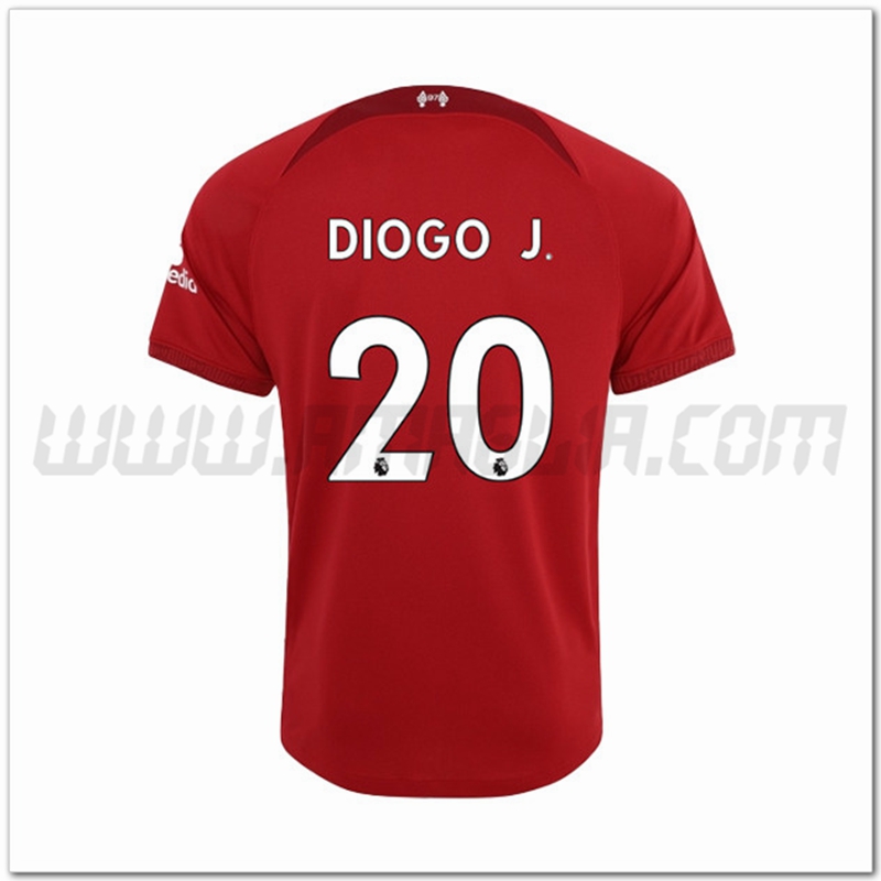 Prima Maglia DIOGO J. #20 FC Liverpool 2022 2023