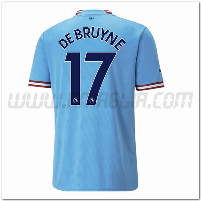 Prima Maglia DE BRUYNE #17 Manchester City 2022 2023