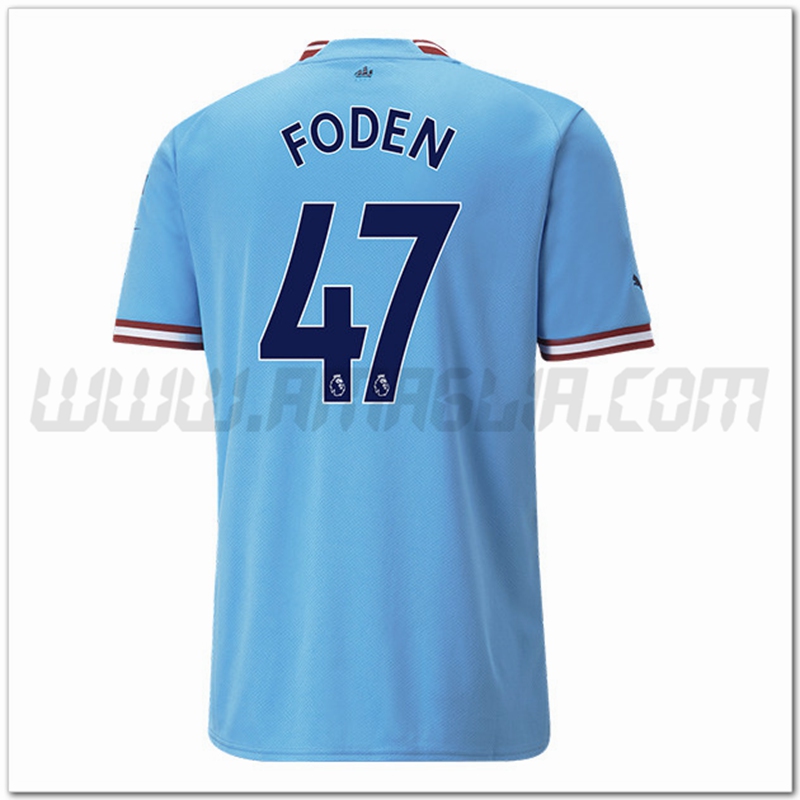 Prima Maglia FODEN #47 Manchester City 2022 2023