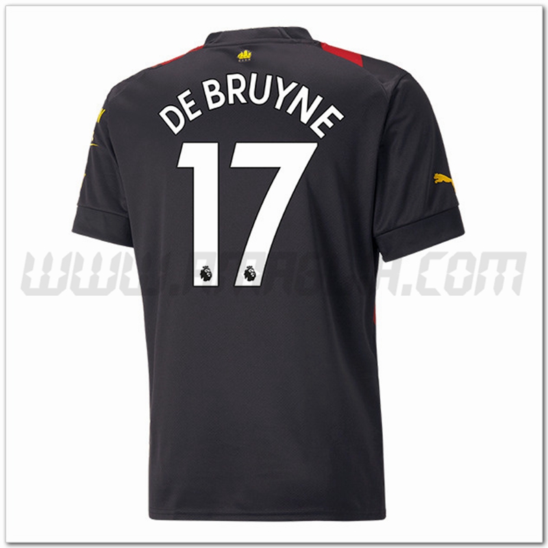Seconda Maglia DE BRUYNE #17 Manchester City 2022 2023
