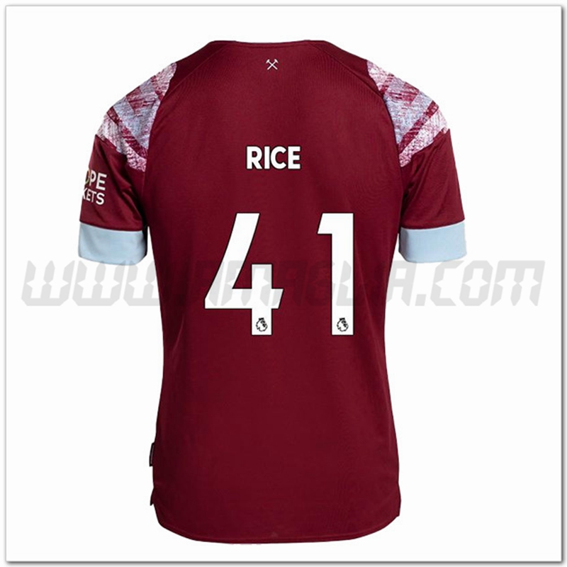Prima Maglia RICE #41 West Ham 2022 2023