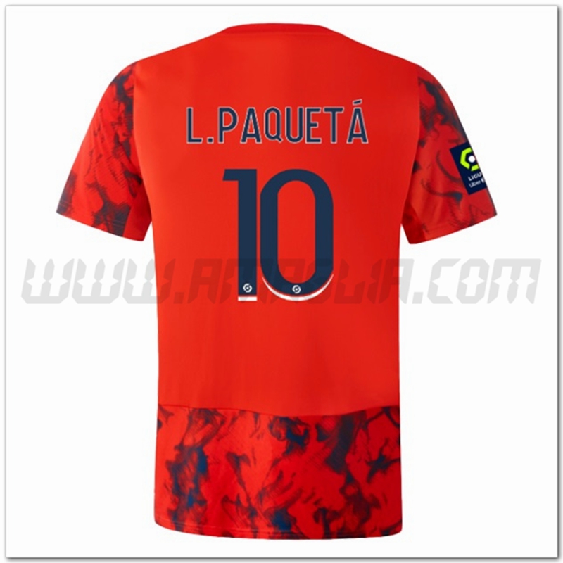 Seconda Maglia L.PAQUET鑴?#10 Lyon OL 2022 2023