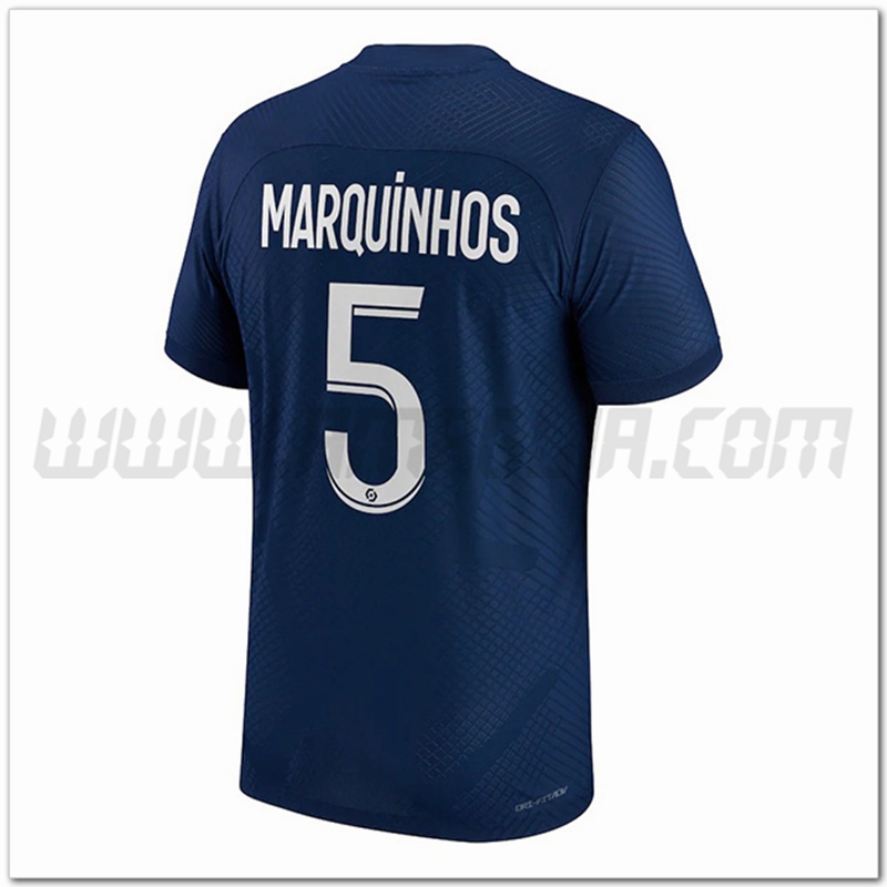 Prima Maglia MARQUINHOS #5 PSG 2022 2023