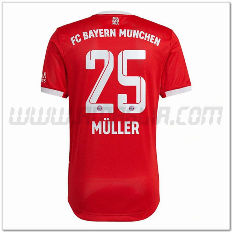 Prima Maglia M鑴篖LER #25 Bayern Monaco 2022 2023