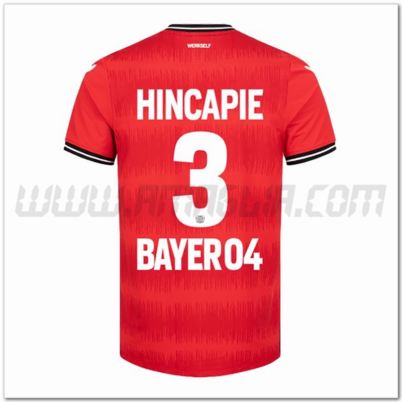 Prima Maglia HINCAPIE #3 Leverkusen 2022 2023