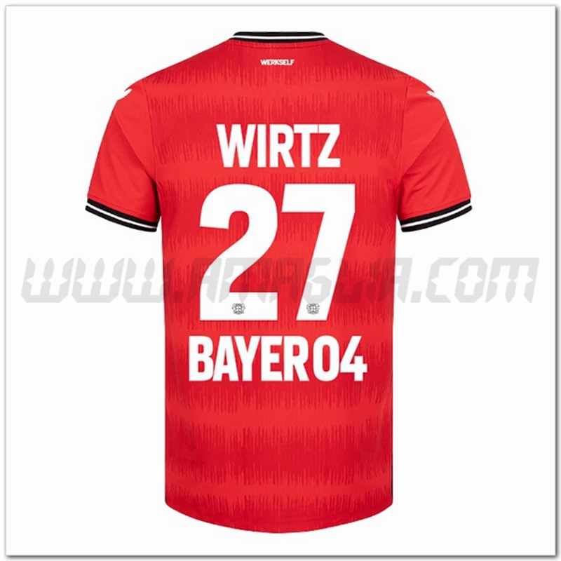 Prima Maglia WIRTZ #27 Leverkusen 2022 2023