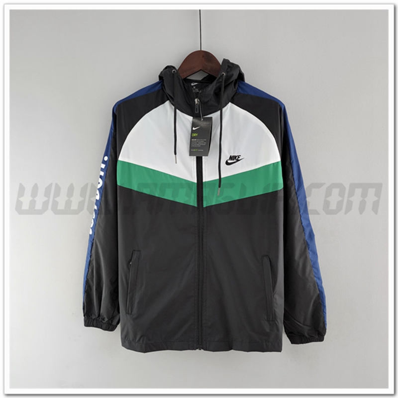Giacca a vento Nike Nero/Verde/Bianco 2022 2023