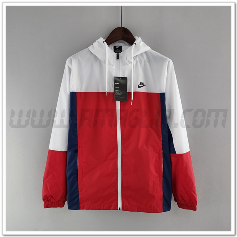 Giacca a vento Nike Rosso/Bianco 2022 2023