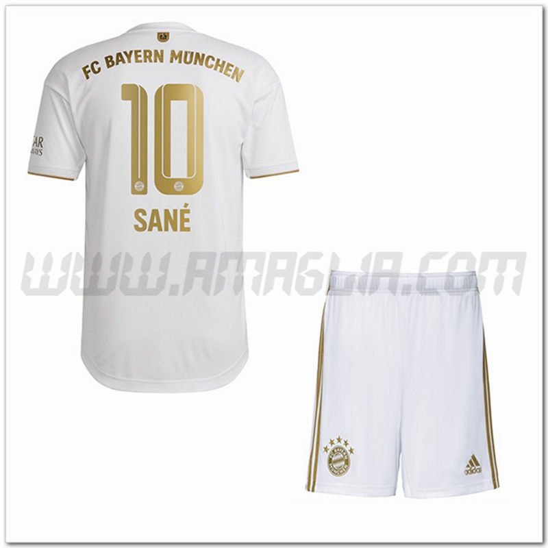 Kit Maglia SAN鑴?#10 Bayern Monaco Bambino Seconda 2022 2023