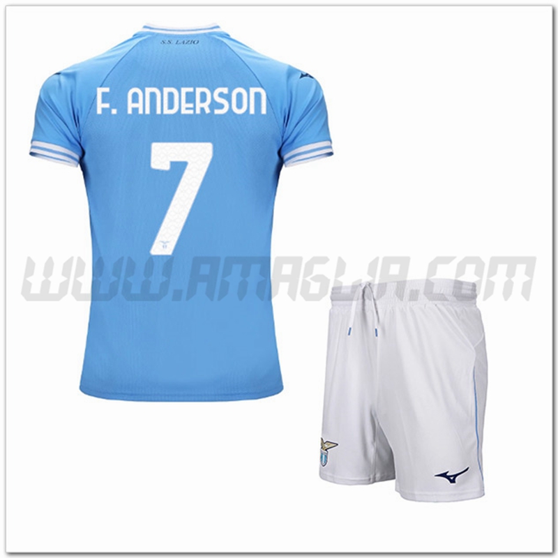 Kit Maglia F.ANDERSON #7 SS Lazio Bambino Prima 2022 2023