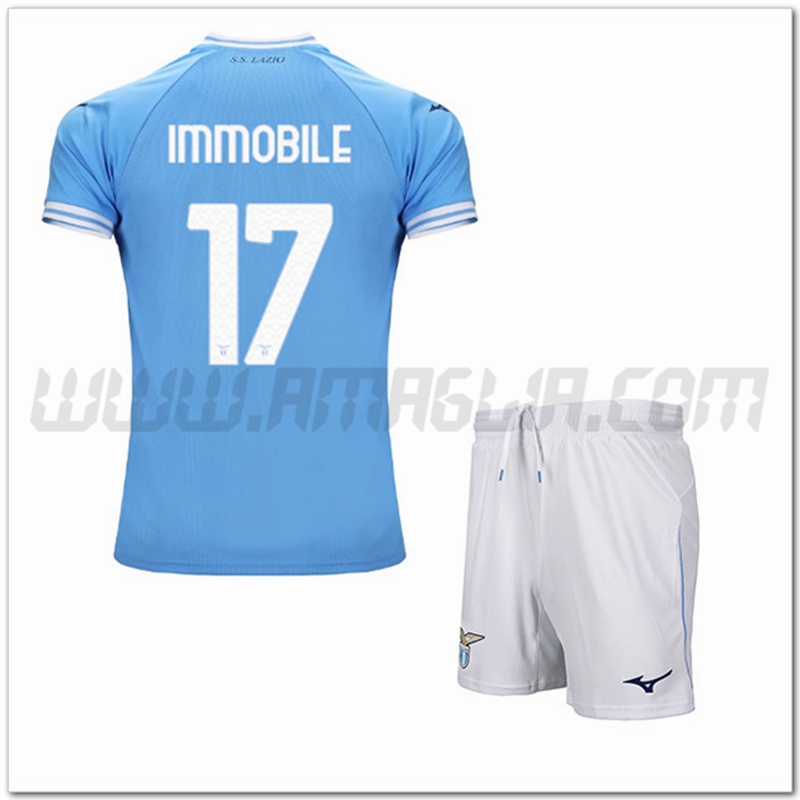 Kit Maglia IMMOBILE #17 SS Lazio Bambino Prima 2022 2023