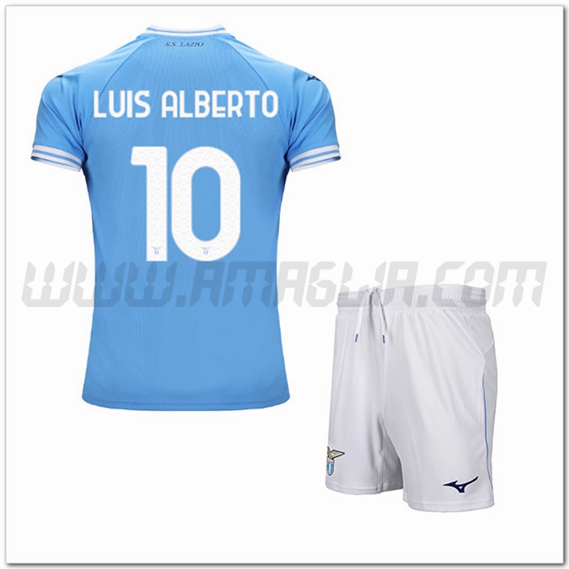 Kit Maglia LUIS ALBERTO #10 SS Lazio Bambino Prima 2022 2023