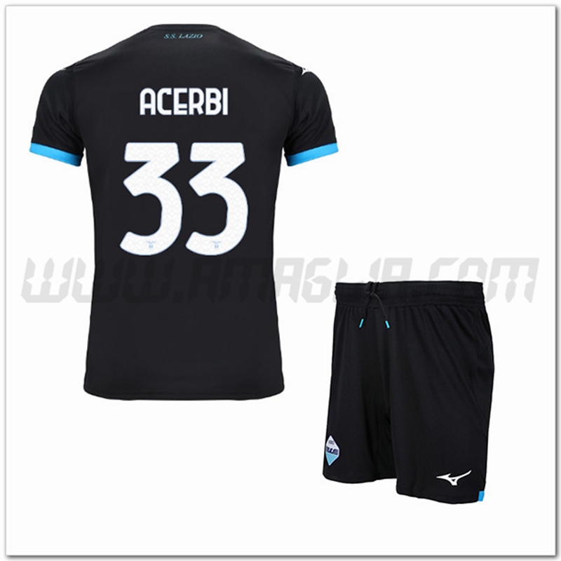Kit Maglia ACERBI #33 SS Lazio Bambino Seconda 2022 2023