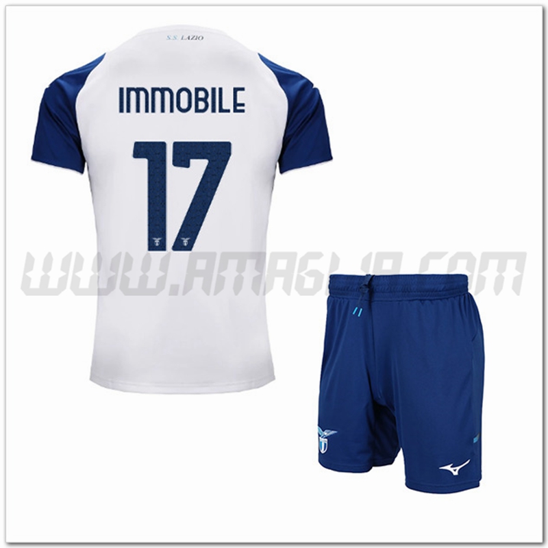 Kit Maglia IMMOBILE #17 SS Lazio Bambino Terza 2022 2023