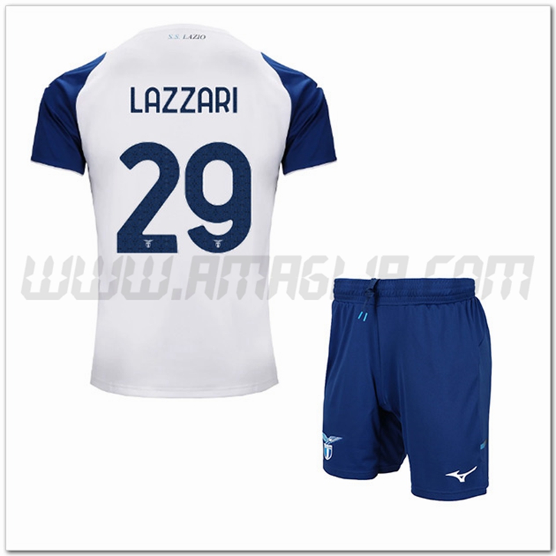 Kit Maglia LAZZARI #29 SS Lazio Bambino Terza 2022 2023