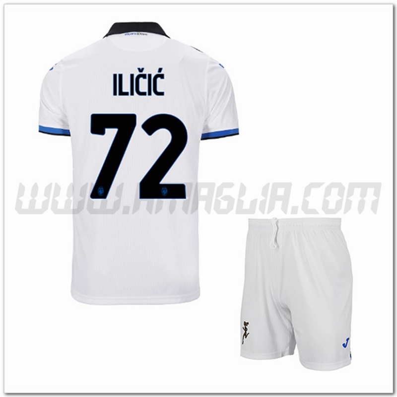 Kit Maglia ILI鑶禝鑶?#72 Atalanta Bambino Seconda 2022 2023