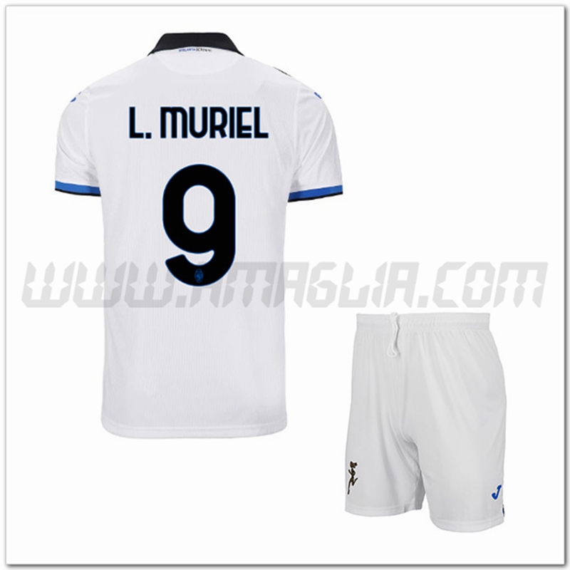 Kit Maglia L.MURIEL #9 Atalanta Bambino Seconda 2022 2023