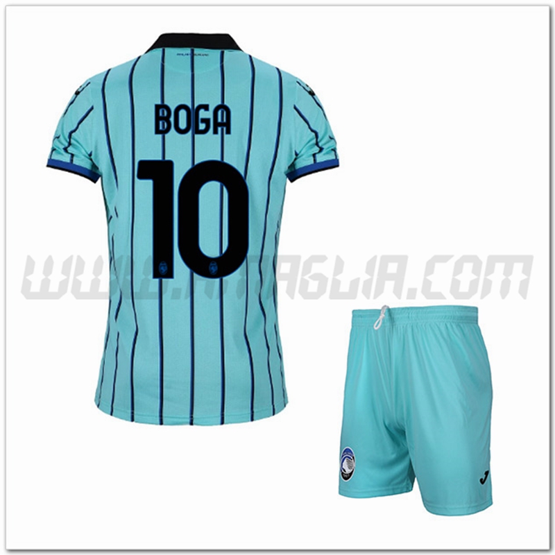Kit Maglia BOGA #10 Atalanta Bambino Terza 2022 2023