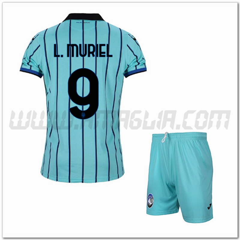 Kit Maglia L.MURIEL #9 Atalanta Bambino Terza 2022 2023