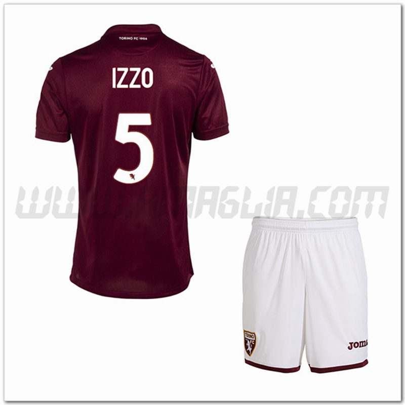 Kit Maglia IZZO #5 Torino Bambino Prima 2022 2023