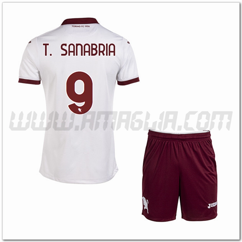 Kit Maglia T. SANABRIA #9 Torino Bambino Seconda 2022 2023