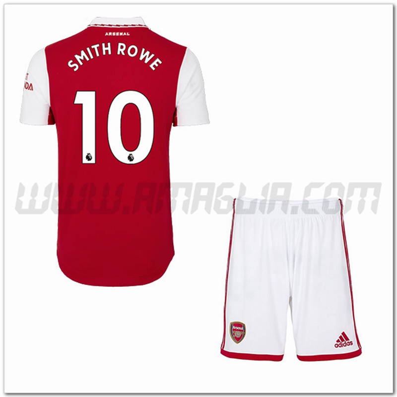 Kit Maglia SMITH ROWE #10 Arsenal Bambino Prima 2022 2023