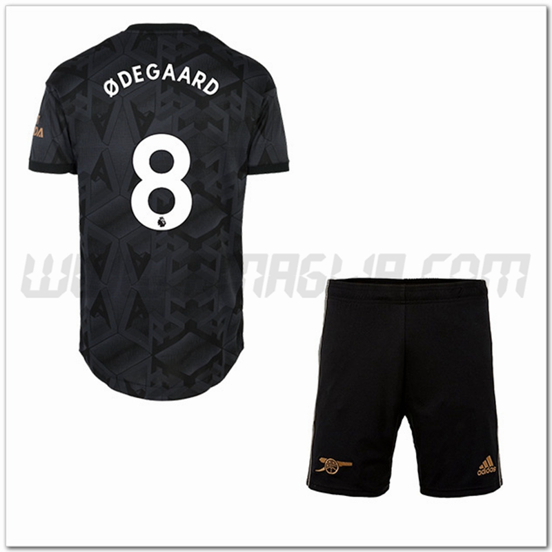 Kit Maglia ODEGAARD #8 Arsenal Bambino Seconda 2022 2023