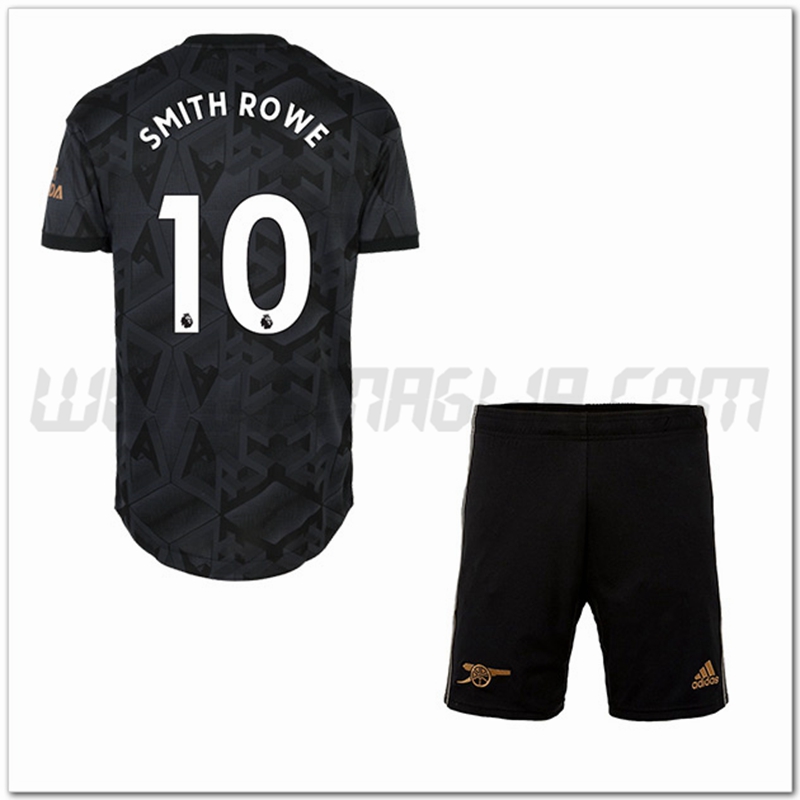 Kit Maglia SMITH ROWE #10 Arsenal Bambino Seconda 2022 2023
