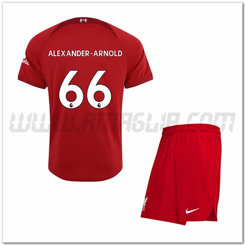 Kit Maglia ALEXANDER-ARNOLD #66 FC Liverpool Bambino Prima 2022 2023