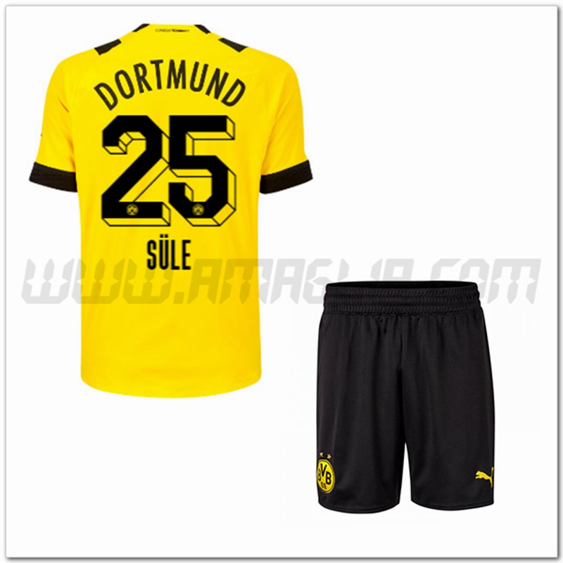 Kit Maglia S鑴篖E #25 Dortmund BVB Bambino Prima 2022 2023