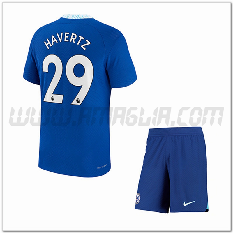 Kit Maglia HAVERTZ #29 FC Chelsea Bambino Prima 2022 2023
